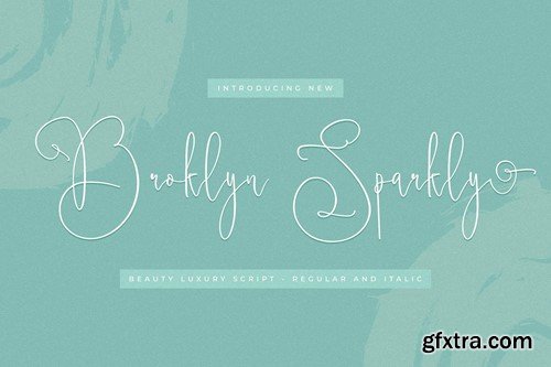 Broklyn Sparkly Luxury Script Font 9K3D8F3