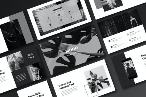 Mono Black Minimal PowerPoint Template