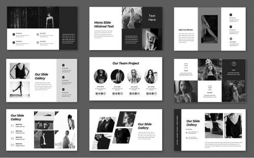 Mono Black Minimal PowerPoint Template