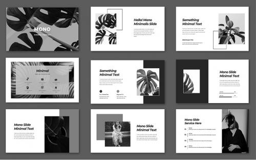 Mono Black Minimal PowerPoint Template