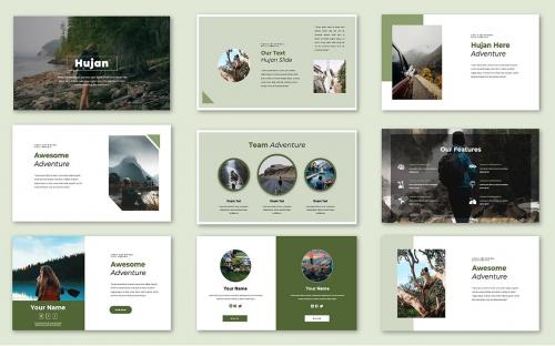 Hujan Traveling PowerPoint Template