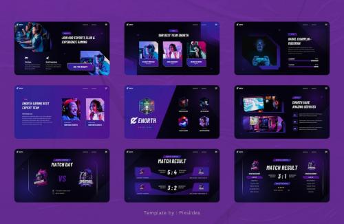 Enorth - Esports Gaming PowerPoint Template