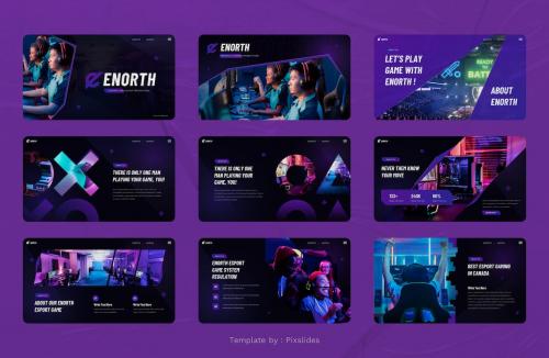 Enorth - Esports Gaming PowerPoint Template