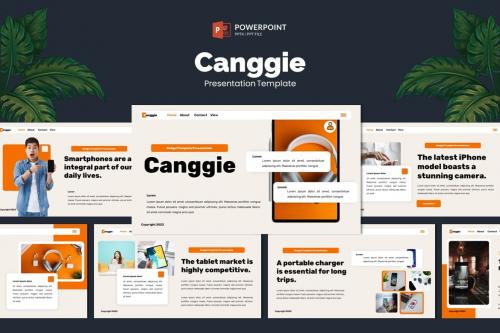 Canggie - Gadget Mobile App Powerpoint Template