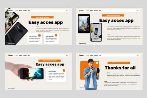 Canggie - Gadget Mobile App Powerpoint Template