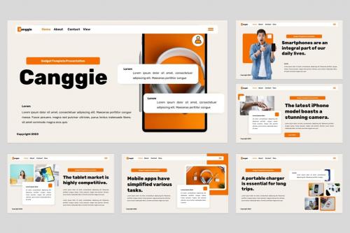 Canggie - Gadget Mobile App Powerpoint Template