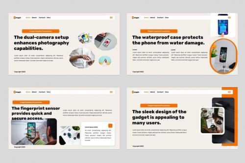 Canggie - Gadget Mobile App Powerpoint Template