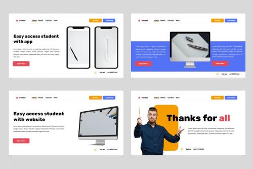 Petelot Education &amp; Stationery Powerpoint Template