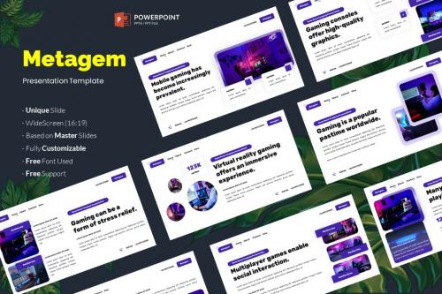 Metagem - Esports and Gaming Powerpoint Template