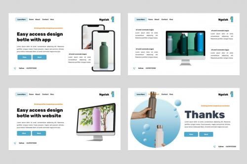 Ngelak - Drinking Water Bottle Powerpoint Template