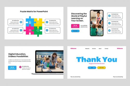 Kidzone - Kids Education Powerpoint Template