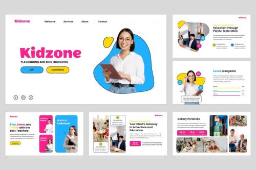 Kidzone - Kids Education Powerpoint Template