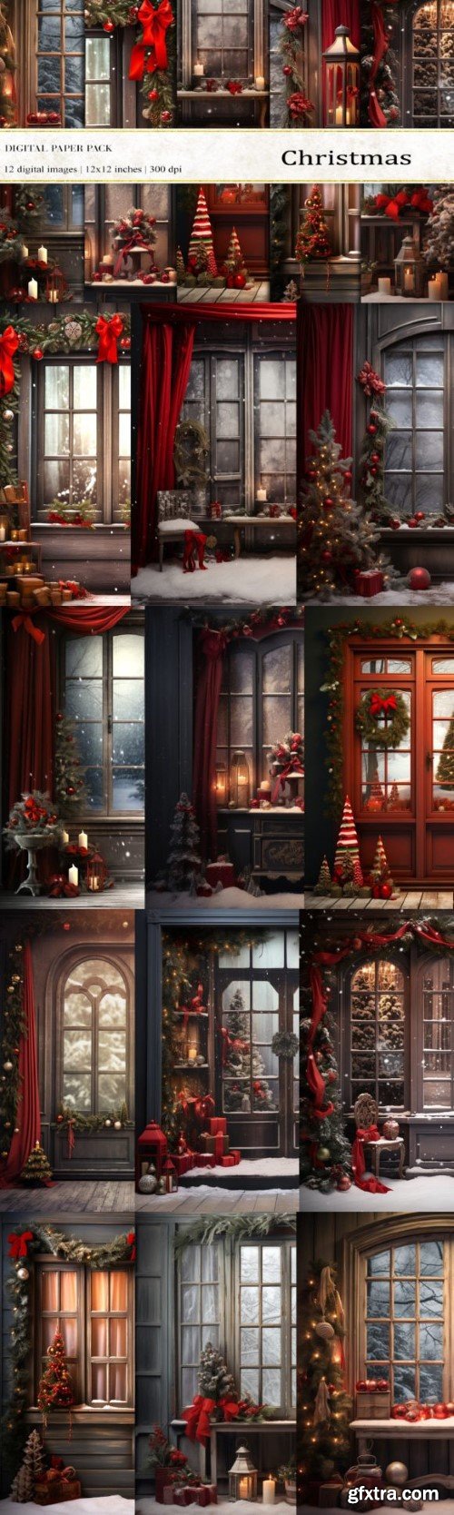 Christmas Digital Backdrops