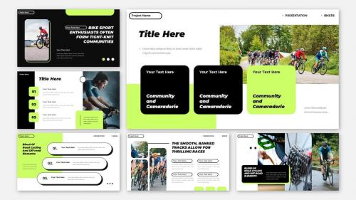 Bikers Sport Modern Presentation Powerpoint