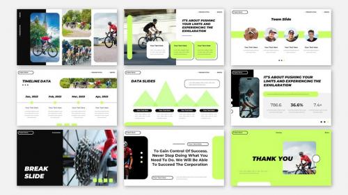 Bikers Sport Modern Presentation Powerpoint