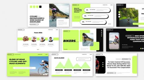 Bikers Sport Modern Presentation Powerpoint