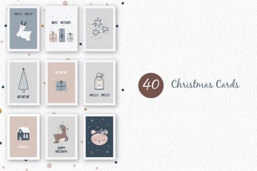 Cozy Christmas collection. Christmas elements