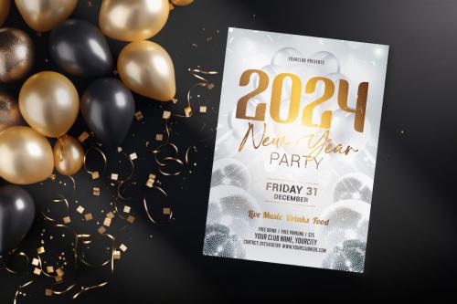 New Year Flyer or Poster Mockup