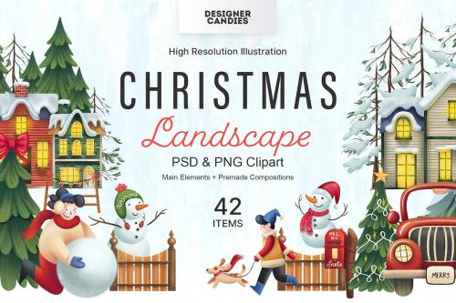 Christmas Landscape Scene Creator