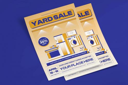 Yard Sale Flyer Poster Template