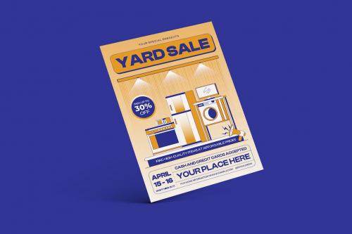 Yard Sale Flyer Poster Template