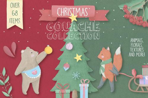 Cute Christmas Collection Xmas Animals Holidays