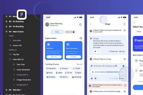 Brain - AI Assistant Chat Bot Mobile App