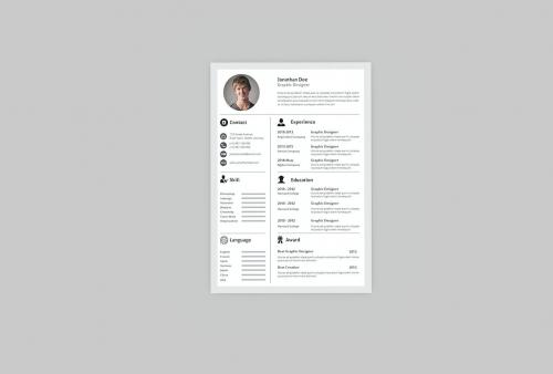 Minimalist Clean Resume Designer