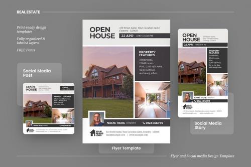 Real Estate Open House Template Designs