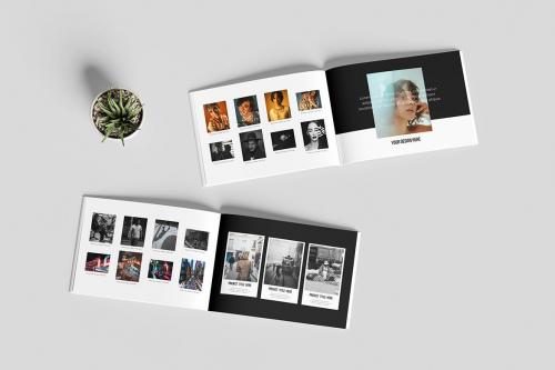 Realistic Landscape Magazine Mockup