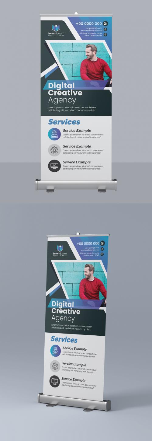 Corporate Roll Up Banner Template - 295382551
