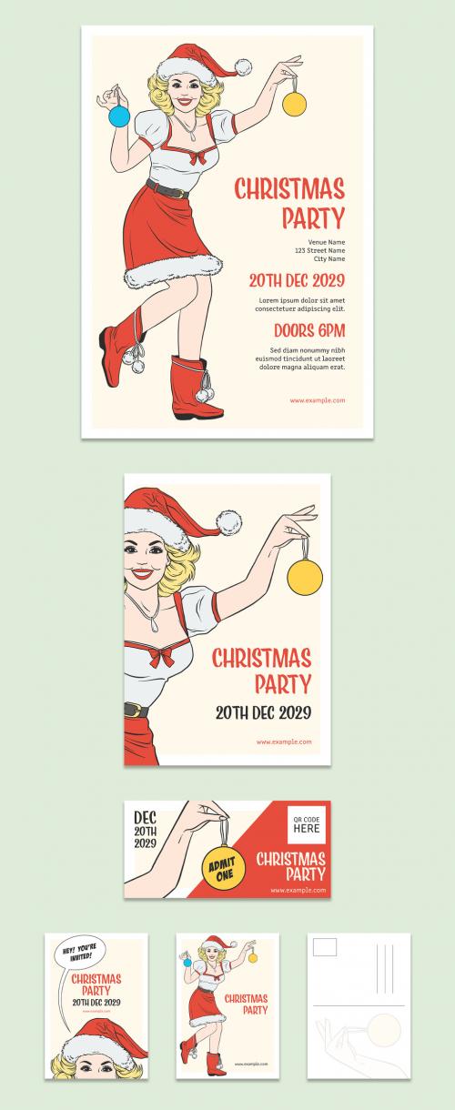 Christmas Party Promotion Pack Layouts - 295908347