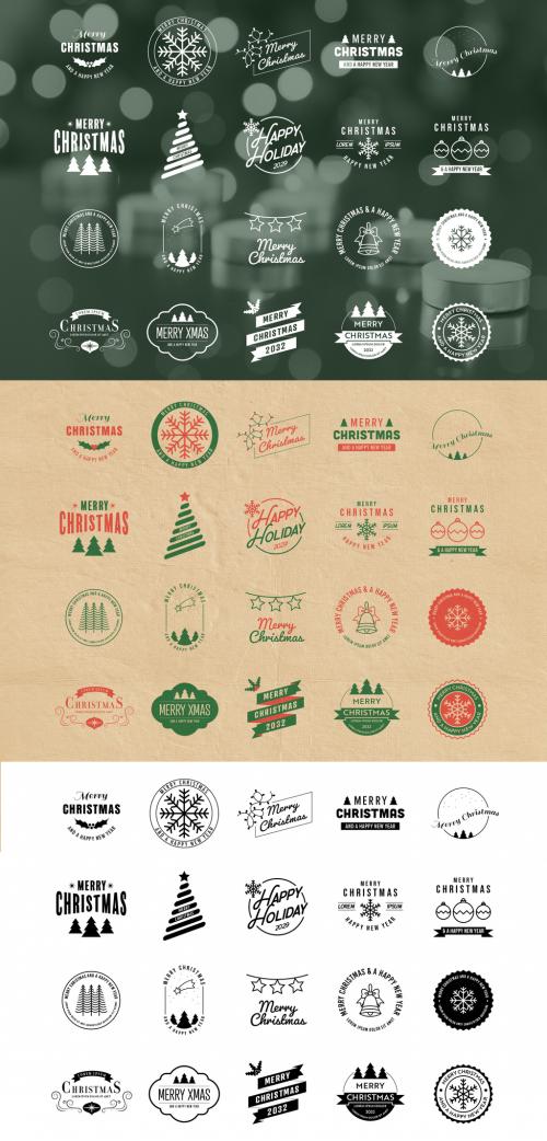 Christmas Logo Layout Pack - 295916855