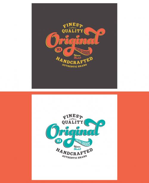 Retro Logo Typography Layouts - 295955284