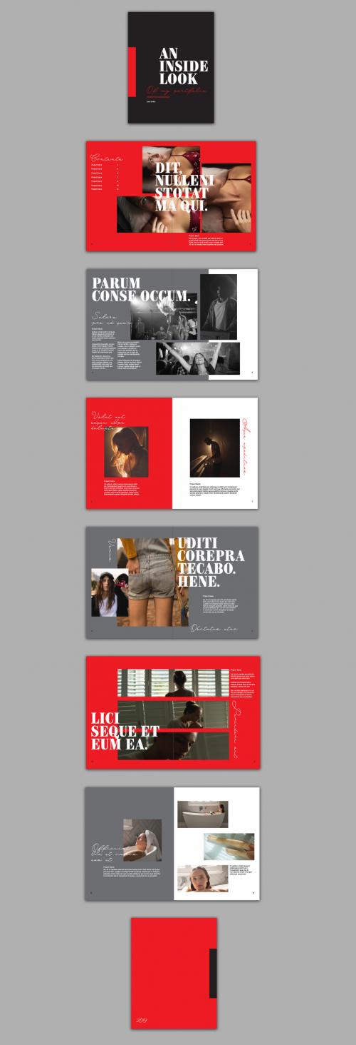 Black and Red Portfolio Layout - 295958342