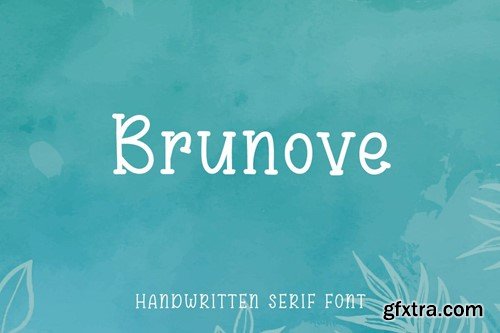 Brunove - Handwritten Serif Font VLDNUDF