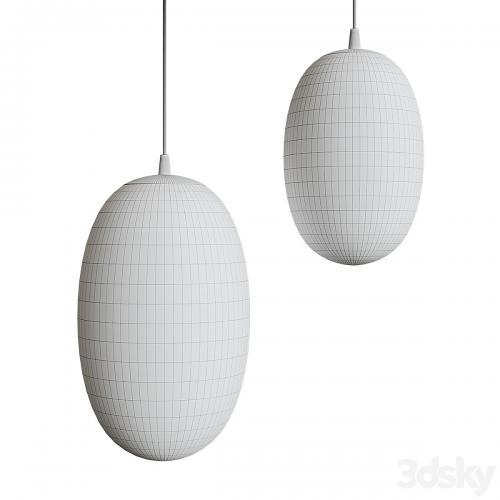 Pendant lamp with ball shade LOU Chandelier