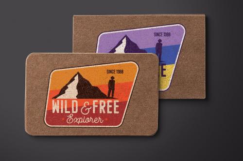 Wild Explorer Badge / Vintage Travel Logo Patch