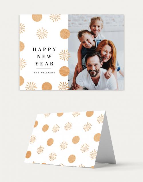 Happy New Year Card Invitation Layout - 296618697