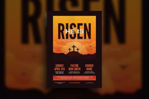 He is Risen Church Flyer