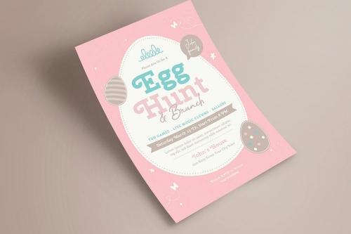 Easter Egg Hunt &amp; Brunch Flyer