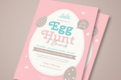 Easter Egg Hunt &amp; Brunch Flyer