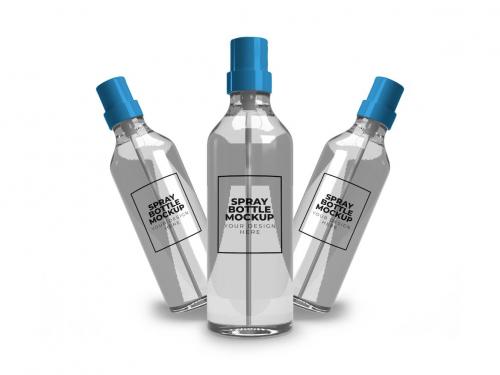 Spray Bottle Mockup Set