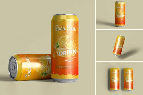 Soda Can Mockup