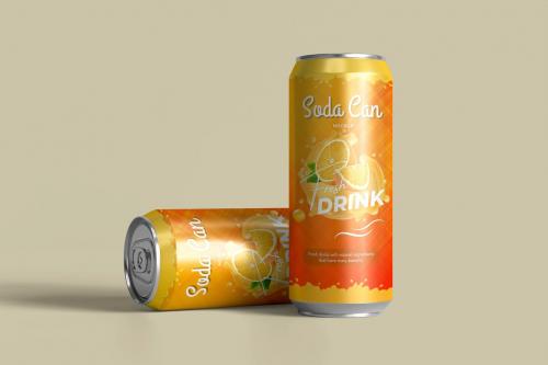 Soda Can Mockup