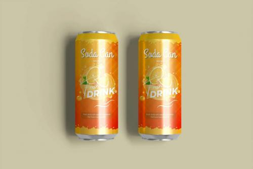 Soda Can Mockup