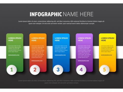 Info Chart Labels Layout with Bright Colors - 296790114