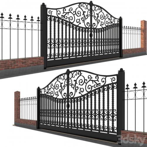 Classic gate and fence