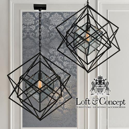 Chandelier Cubist Small Chandelier Black