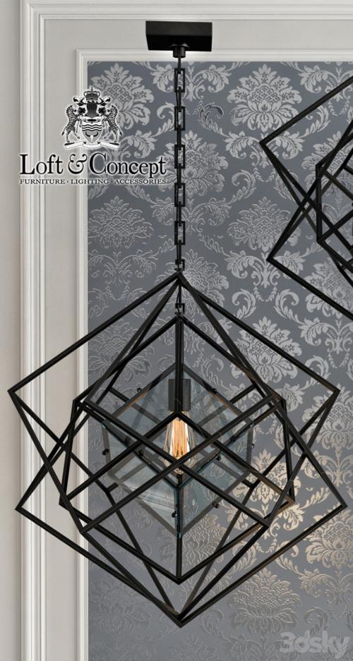 Chandelier Cubist Small Chandelier Black